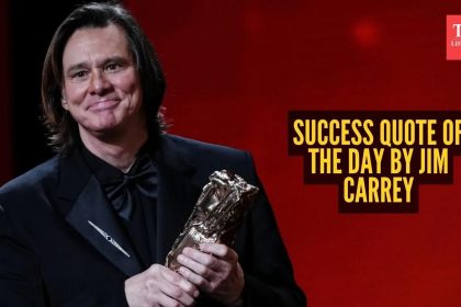 Success quote of the day by Jim Carrey - 'You can fail at...'