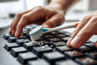 The 60-second hack to deep clean your keyboard without compressed air