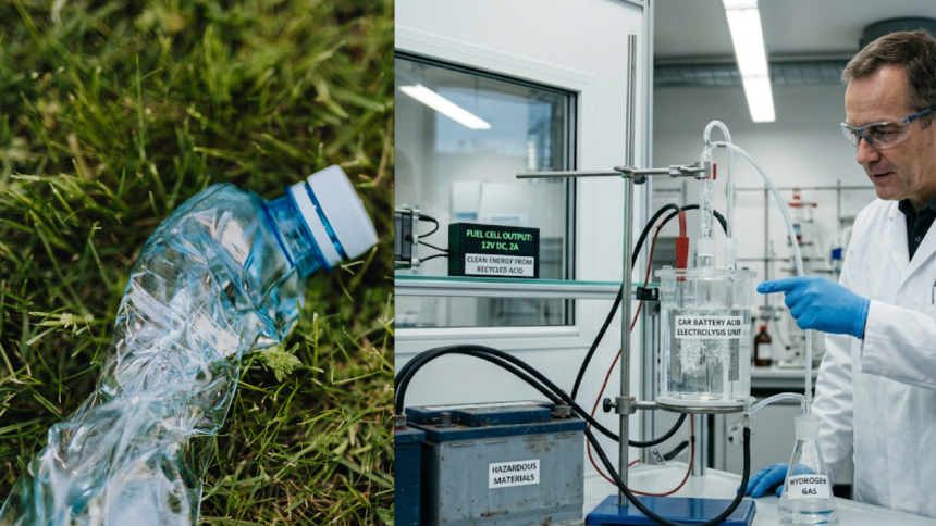 Turning car battery acid into clean energy: A surprising breakthrough in plastic recycling