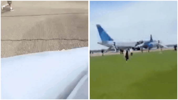 United flight diverted, passengers evacuated via emergency slides in Pittsburgh - watch