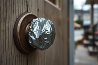 Why wrapping aluminium foil around door handles works as a DIY security trick