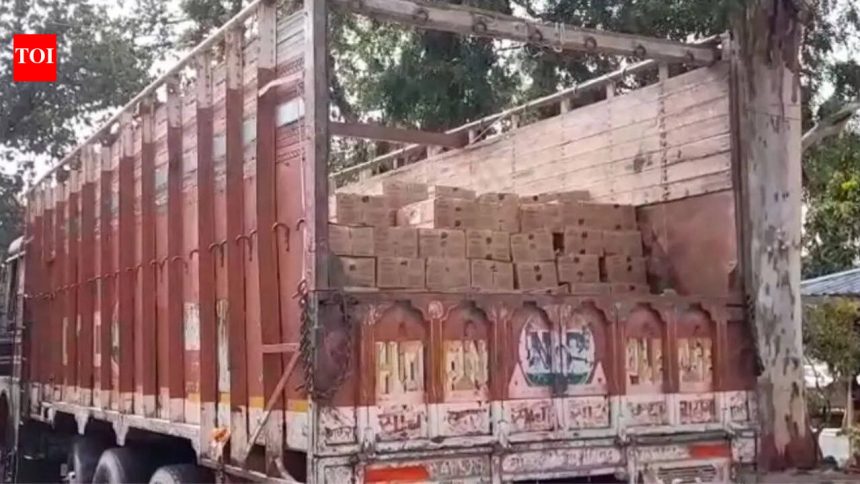 1,100 cartons of illegal liquor seized in Latehar