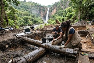 A 476,000-year-old wooden structure found in Kalambo Falls is changing human history