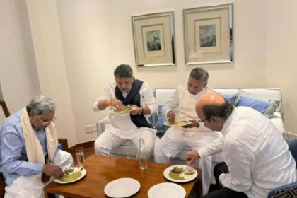 After breakfast diplomacy, Siddaramaiah-DK Shivakumar meet over lunch in Delhi