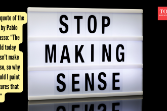 Art quote of the day by Pablo Picasso: “The world today doesn’t make sense, so why should I paint pictures that do?”