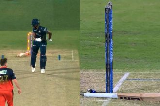 Bat flies, stumps broken: Sai Sudharsan suffers bizarre hit-wicket dismissal
