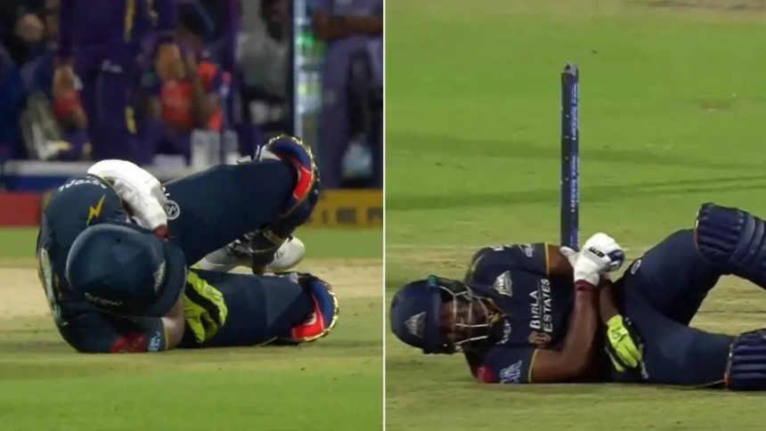 Blow on the elbow: Sai Sudharsan retired hurt after injury in KKR vs GT match