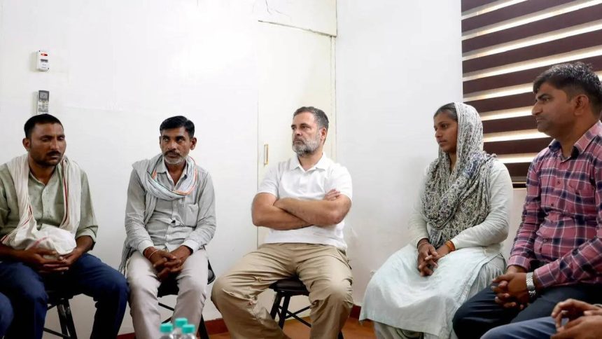 'Broken, corrupt system': Rahul Gandhi meets kin of NEET aspirant who died by suicide after paper leak