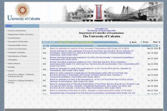 Calcutta University releases BCom Semester V examination 2025 results