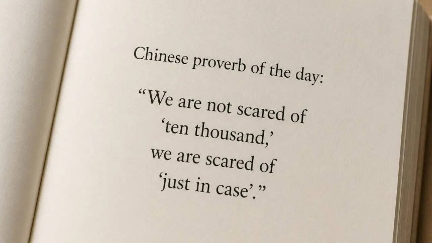 Chinese proverb of the day: “Ten thousand dangers don’t scare us, but one ‘what if’ does” — why uncertainty feels