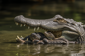 Crocodile mothers carry babies in the same jaws that can crush bones, and scientists know why