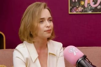 Emilia recalls being called back to shoot amid father’s final days