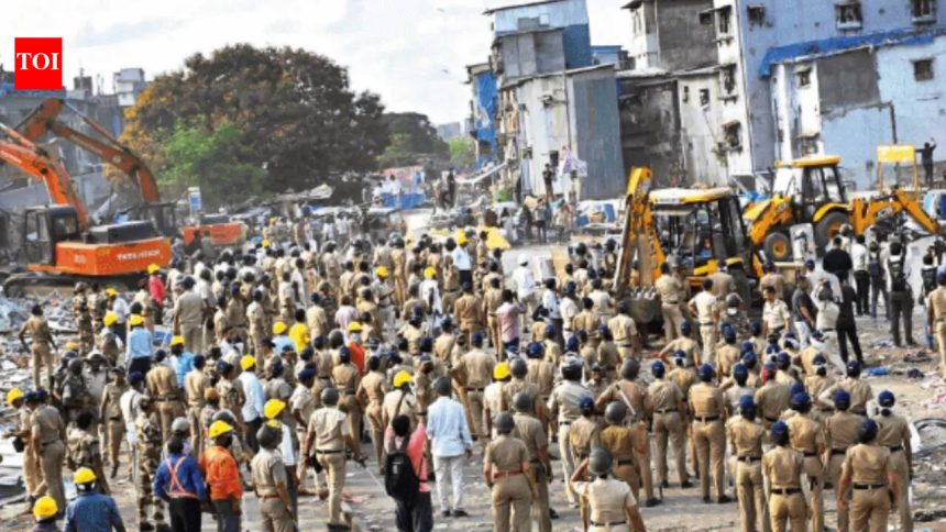 Eviction drive at Mumbai’s Bandra leaves children and elderly without shelter in scorching heat