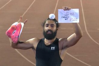 ‘Fastest man in India wears whites’: Navy salutes petty officer Gurindervir who broke national 100m record