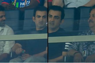 Gambhir attends IPL match, seen in long chat with selector - Watch
