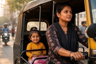 Her husband left, but she refused to give up: This Kalyan mother now drives a rickshaw 16 hours a day for her daughter’s dr