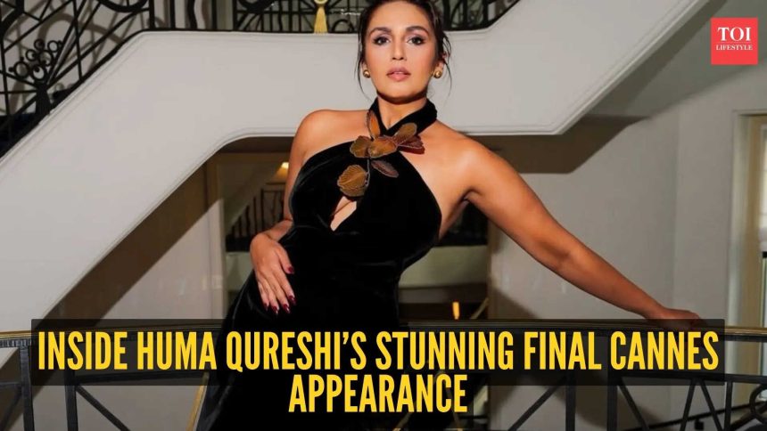 Huma Qureshi closed Cannes 2026 with a show-stopping velvet moment