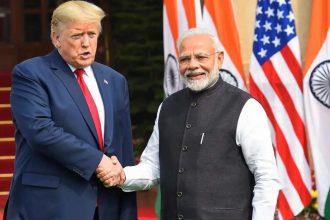 'I love Prime Minister Modi': Trump makes surprise live call during US embassy event in Delhi - video