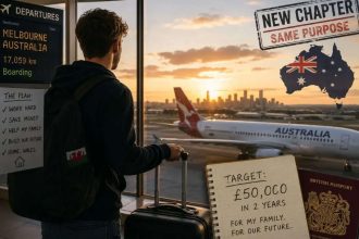‘I want stability, not luxury’: 23-year-old moves 17,000 km to Australia to buy family home back in UK