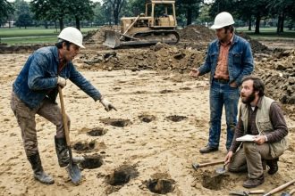 In 1971, a routine park project in Dayton exposed unusual soil marks, which uncovered a native American village beneath farml