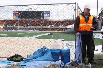 In 2016, stadium crews digging in Oregon found giant bones that revealed an Ice Age world beneath the field