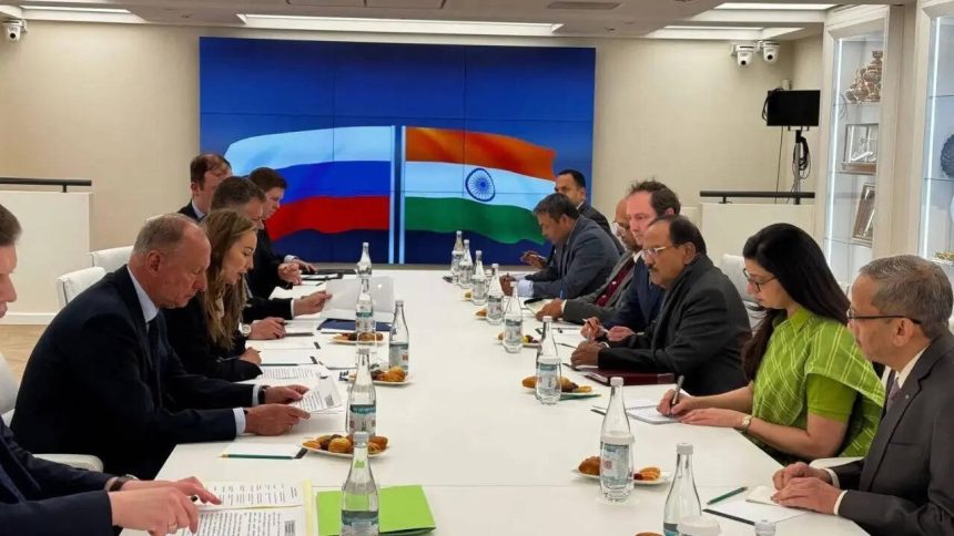 India, Russia review defence, maritime cooperation as Doval meets Patrushev in Moscow