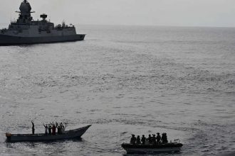 Indian Navy foils possible piracy attack near merchant vessel in Western Indian Ocean