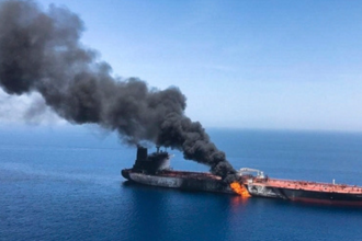 Indian sailor killed after dhow catches fire near Strait of Hormuz; 17 rescued