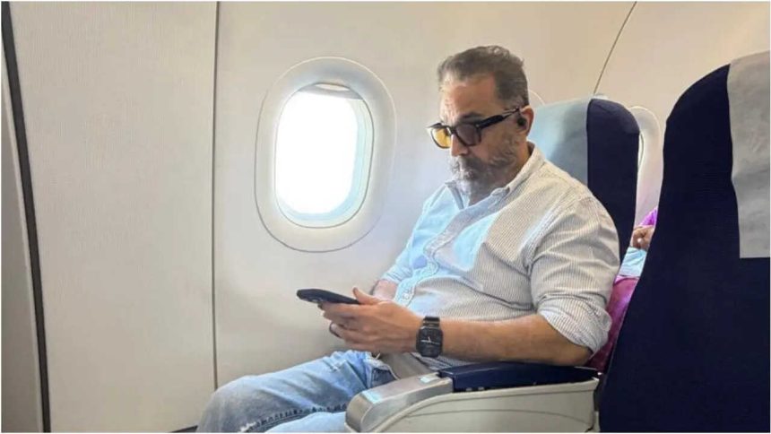 Kamal ditches private charter for economy class flight