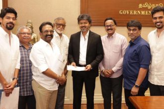‘Karuppu’ team meets CM Vijay after blockbuster success