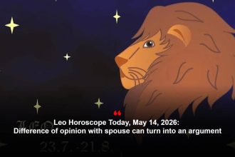 Leo Horoscope Today, May 14, 2026: Difference of opinion with spouse can turn into an argument