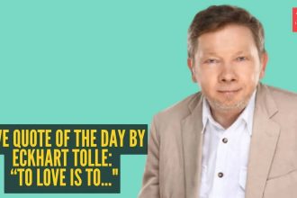 Love quote of the day by Eckhart Tolle: “To love is to..."