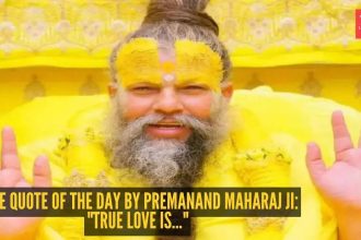 Love quote of the day by Premanand Maharaj ji: "True love is..."