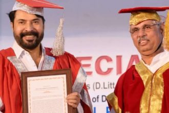 Mammootty receives third doctorate honour; misses Padma Awards