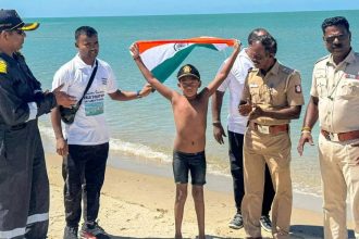 Meet Ishank Singh: 7-year-old Indian boy who swam 29km across Palk Strait in 10 hours, setting a new world record