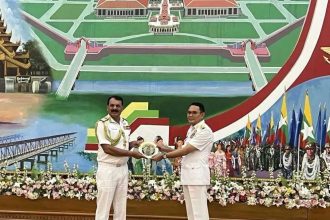 Navy chief meets Myanmar naval leadership, discusses steps to boost def ties, enhance maritime security in Bay of Bengal regi