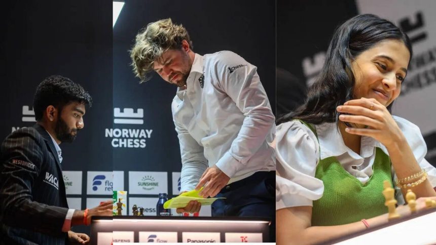 Norway Chess: Gukesh loses his last game to Carlsen; Divya's unbeaten streak ends