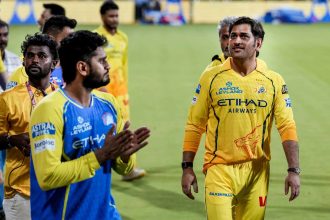 One last time in yellow? MS Dhoni leaves Chepauk emotional after SRH defeat - Watch