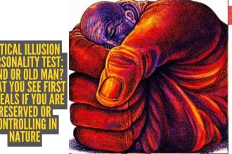 Optical illusion personality test: Hand or old man? What you see first reveals if you are reserved or controlling in nature