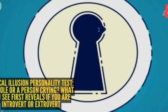 Optical illusion personality test: Keyhole or a person crying? What you see first reveals if you are introvert or extrovert