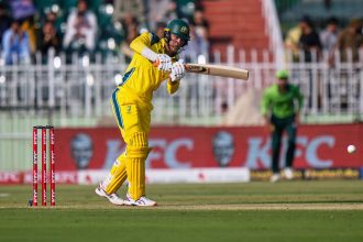 PAK vs AUS 1st ODI Live: Babar Azam and Sahibzada Farhan steady Pakistan innings