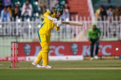 PAK vs AUS 1st ODI Live: Babar Azam and Sahibzada Farhan steady Pakistan innings