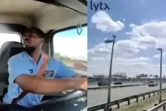 Plane hits truck while landing at Newark airport, chilling dashcam video shows driver was singing seconds before