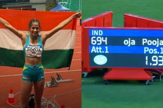 Pooja Singh breaks 14-yr-old NR, wins historic Asian U20 high jump gold — Watch