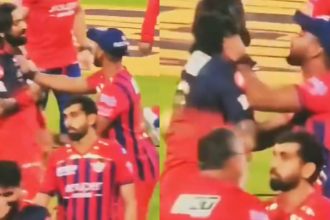 Pooran grabs Krunal Pandya by collar after heated on-field exchange -Watch