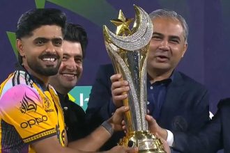 PSL final: Naqvi hands trophy as Babar lifts first T20 title as captain