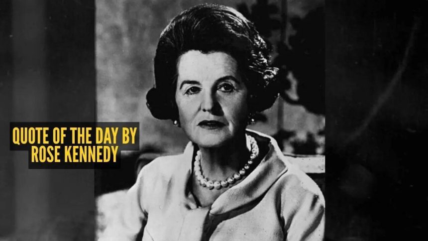 Quote of the day by Rose Kennedy: "Birds sing after a storm; why shouldn't people feel as free to delight in whatever..."