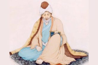 Quote of the day by Rumi: “Goodbyes are only for those who love with their eyes. Because for those who love with heart and
