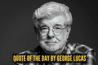 Quote of the day for kids by George Lucas: "Everybody has talent, it's just a matter of moving..."