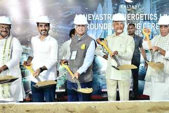 Rajnath, CM Naidu lay stone for AMCA project in Andhra, minister calls it 'history chapter in defence history'; 8 cos to set